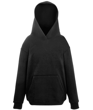 UNIQUE HOODIE BAMBINO ( FRUIT OF THE LOOM ) nero